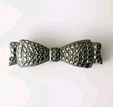 Vintage Brooch Staybrite Charles Horner Art Deco Bow Tie 1920s 30s Old Retro Pin