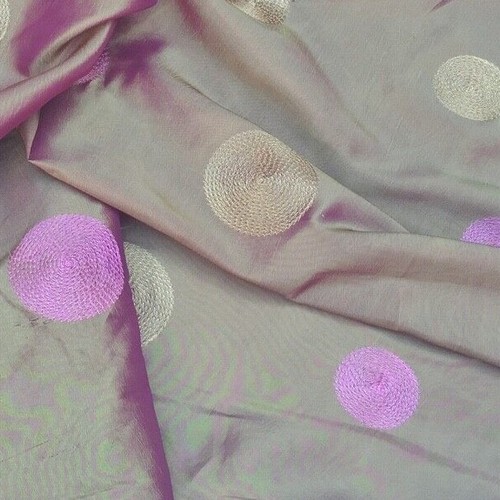 Embroidered circle spotty - embroidered,