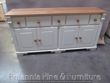 REGENCY PAINTED 6FT SIDEBOARD- SOLID OAK TOP- BESPOKE SIZES & COLOURS- IVORY