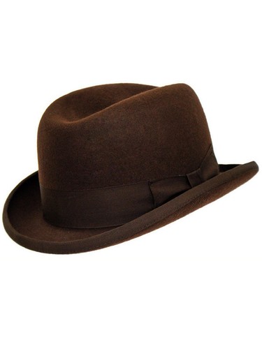Churchill homburg hat brown - churchill,