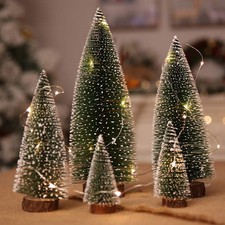Mini Snow Christmas Trees Set