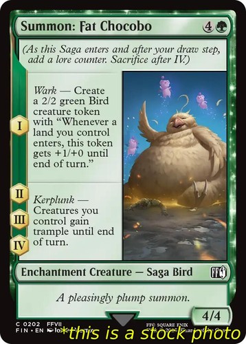 Magic summon fat chocobo - summon:,