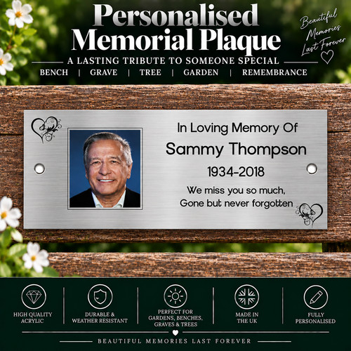 Personalised memorial bench - personalised,