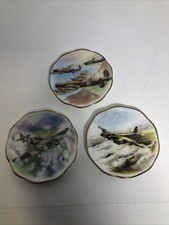 Vintage Set Of 3 Fine Bone