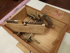 VINTAGE . RECORD NO.  044 VINTAGE PLOUGH PLANE,IN A BOX WITH SET 15 IRONS