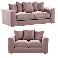 Brooklyn Pink Corner Sofa 3&2