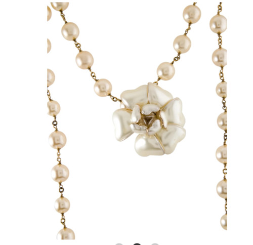 Chanel necklace pearl - chanel,