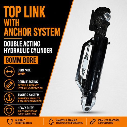Top link hydraulic cylinder - link,