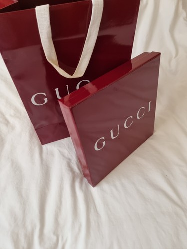 Gucci empty burgundy - gift, box