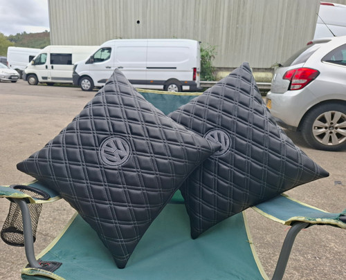 Pair volkswagen quilted faux - quilted,