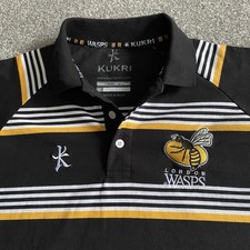 Wasps Rugby Polo Shirt Mens