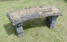(#1377)   concrete garden bench   (Pick up only)