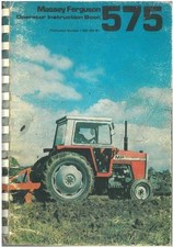 Massey Ferguson Tractor MF575 Operators Manual - MF 575