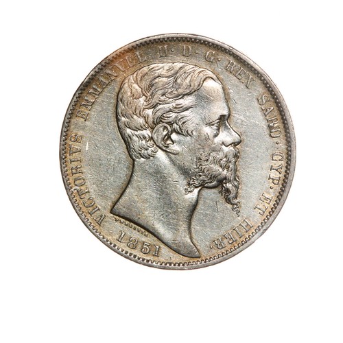 1851 lire vittorio emanuele - 1851, 5