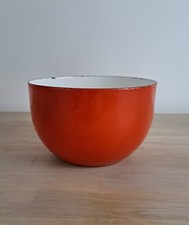 Vintage 1960s MCM Kaj Franck Arabia Finel Red White Enamel Bowl