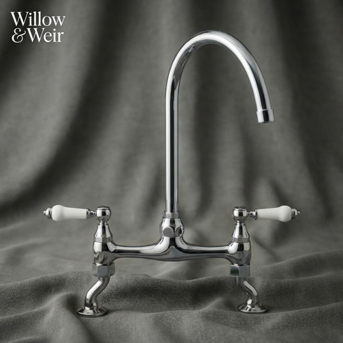 Chrome bridge kitchen - kitchen, mixer