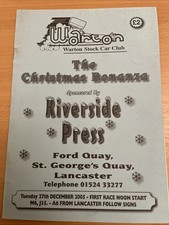Stock Car Programme F2 Warton 27-12-2005