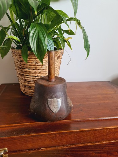 Antique tool wooden mallet - tool,
