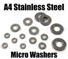 A4 Stainless Steel Form A Micro Washers Micro Model RC CARS AIR AERO PLANES