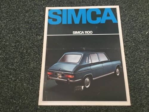 Simca 1100 brochure leaflet - 1100, brochure/leaflet