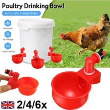Automatic Chicken Water Cup Waterer Poultry Drinking Bowl Feeder Drinker Tool