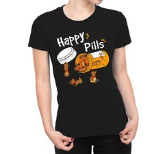 1Tee Womens Happy Pills Dogs