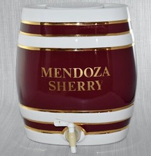 LARGE VINTAGE MENDOZA SHERRY BARREL BURGUNDY DEXAM INTERNATIONAL PUB BAR MANCAVE