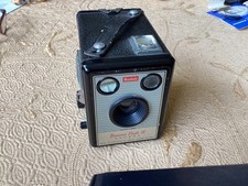 Kodak Brownie Flash 3 Box Camera with original case bag & Manual, 1960’s