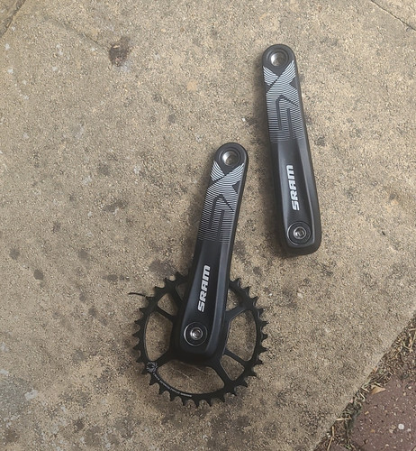 Sram mtb crankset single - w/,