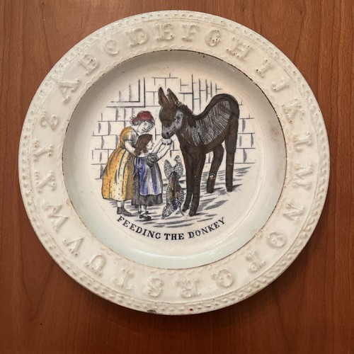Antique child abc plate - antique,