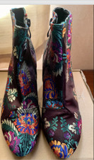 Bebo Beatrice Tapestry  Multi Floral Ankle boots-As New-Size 4