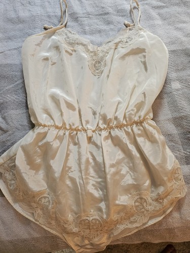 Vintage satin playsuit - satin,