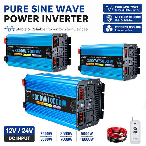2500w 3500w 5000w pure sine - pure,