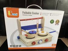 viga wooden foldable cooker playset 50301 new sealed