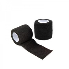 BLACK TATTOO GRIP TAPE SELF-ADHESIVE ELASTIC BANDAGE TUBE COVER WRAP 5CM x 4.5M