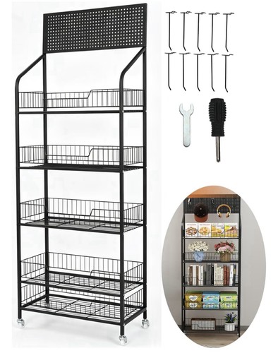 Tier storage rack - 5, wheels