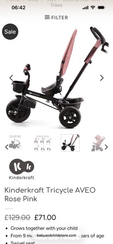 Kindercraft tricycle 1 - kindercraft, 3-in-1