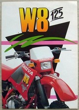 CAGIVA W8 125 MOTORCYCLE Sales Brochure 1997 ITALIAN & ENGLISH TEXT