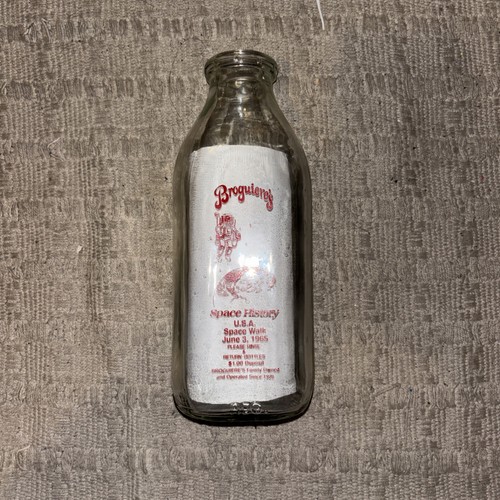 Vtg broguiere milk bottle - vtg, 1