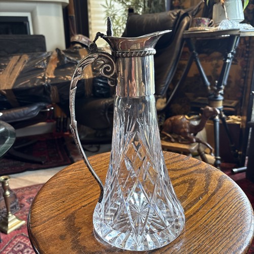 Antique cut glass claret wine - antique,