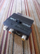 Scart To 3 Phono S Video Switchable