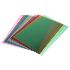 9 Pcs Colored PVC Light Filter