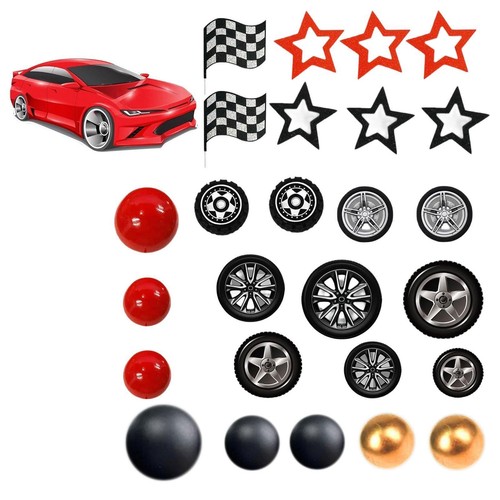 Pieces racing wheel cake - pieces,