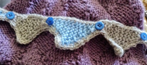 Hand knitted mini bunting - bunting, in