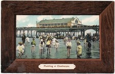 P.C Paddling at Cleethorpes Near Grimsby North Lincolnshire Good Cond Pub Milton