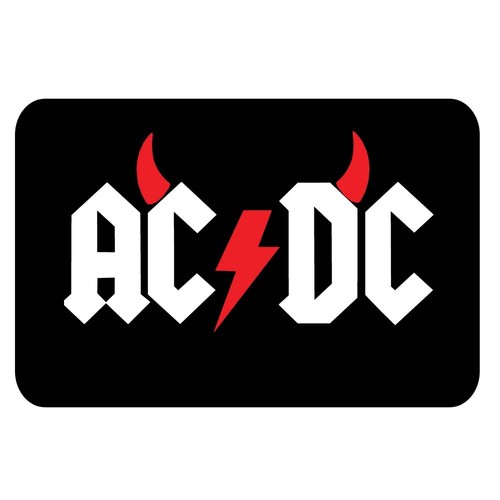 Band rock sticker - ac/dc, logo