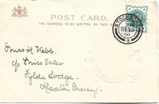 Boer War 1900 Souvenier PPC of Colonel  Plumer from Stockport to Heaton Mersey