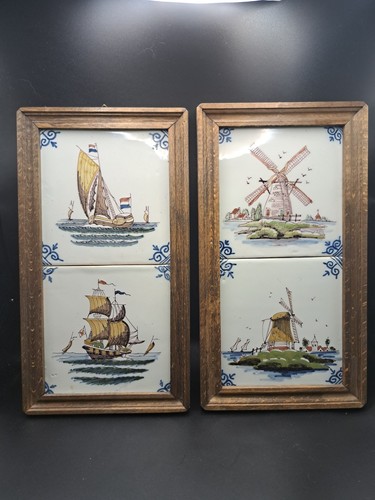 Pair framed tichelaar makkum - tichelaar,