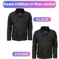 Men's Game Utilitas II Quilted Wax Jacket – Classic Outdoor Gear with Pockets