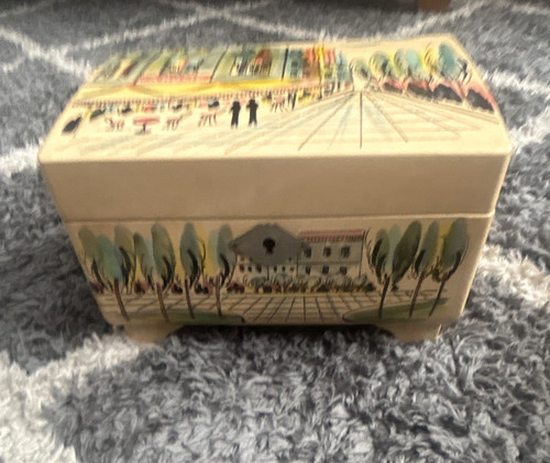 Wood jewellery box beige - wood,
